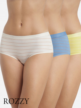 Трусы шорты хлопковые DIM Les Pockets Cotton 4C20 полоска (уп.3шт.)