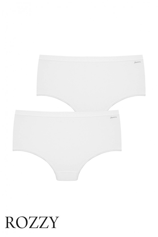 Трусы макси хлопковые Janira Esencial 31641 белый (уп.2шт.)
