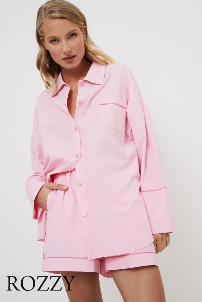 Пижама с шортами Aruelle Penelope Set розовый