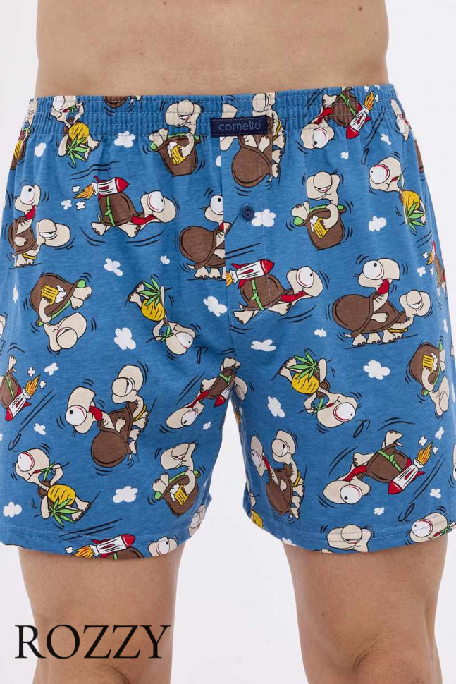 Трусы боксеры мужские Cornette 001/011-14 голубой