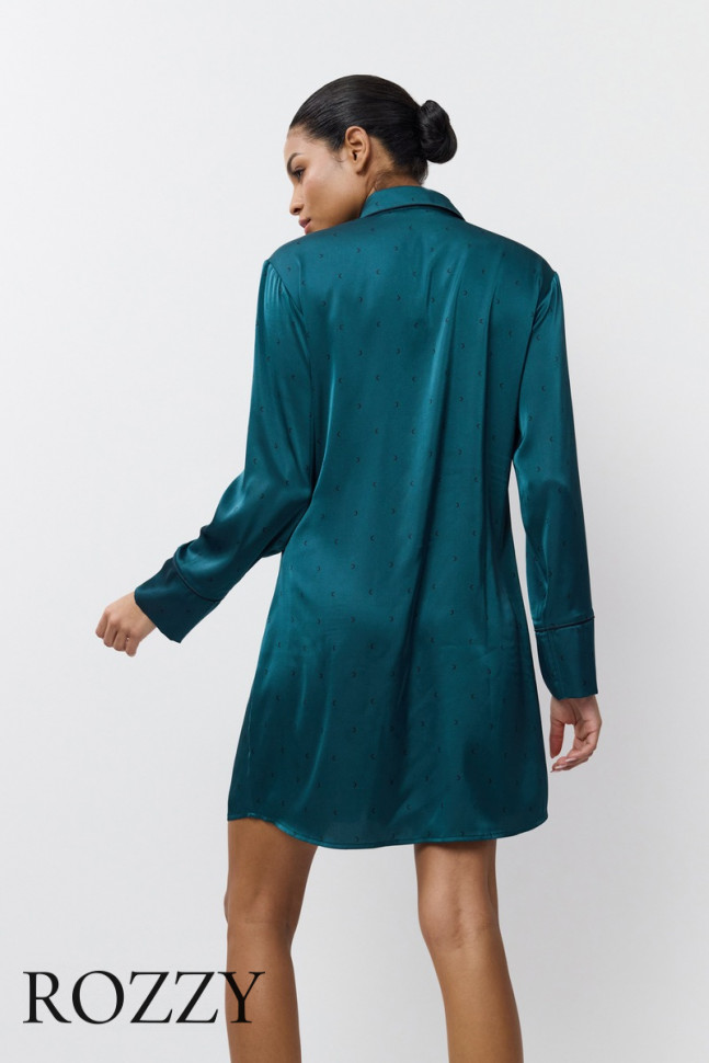 Сорочка атласная Aruelle Emeralda изумрудный