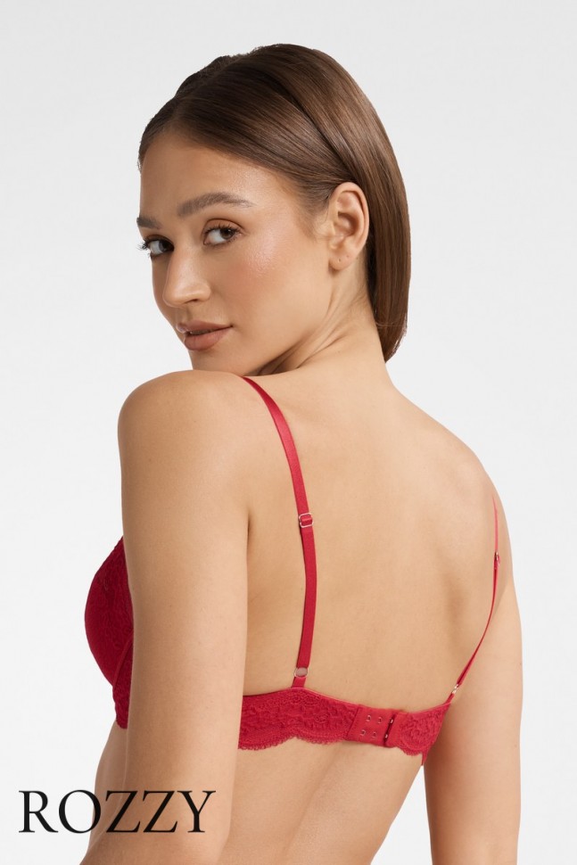 Бюстгальтер планж пуш-ап Esotiq Trixie 40149 красный