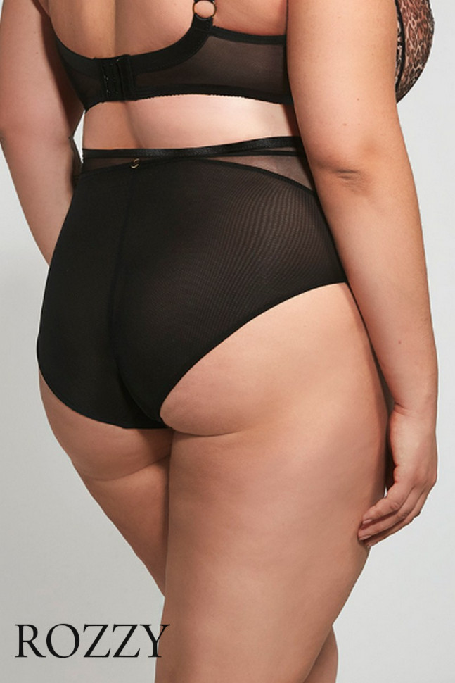 Трусы классика Kris Line Simone черный/леопард