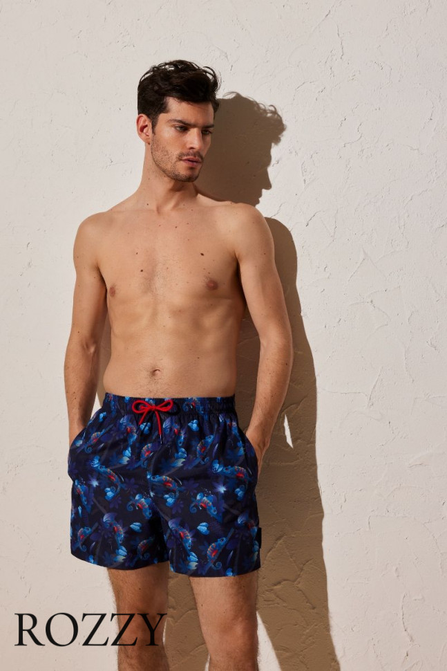 Шорты купальные мужские Ysabel Mora 90115 темно-синий/красный