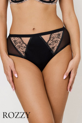 Трусы классика Subtille Freya черно-бежевый