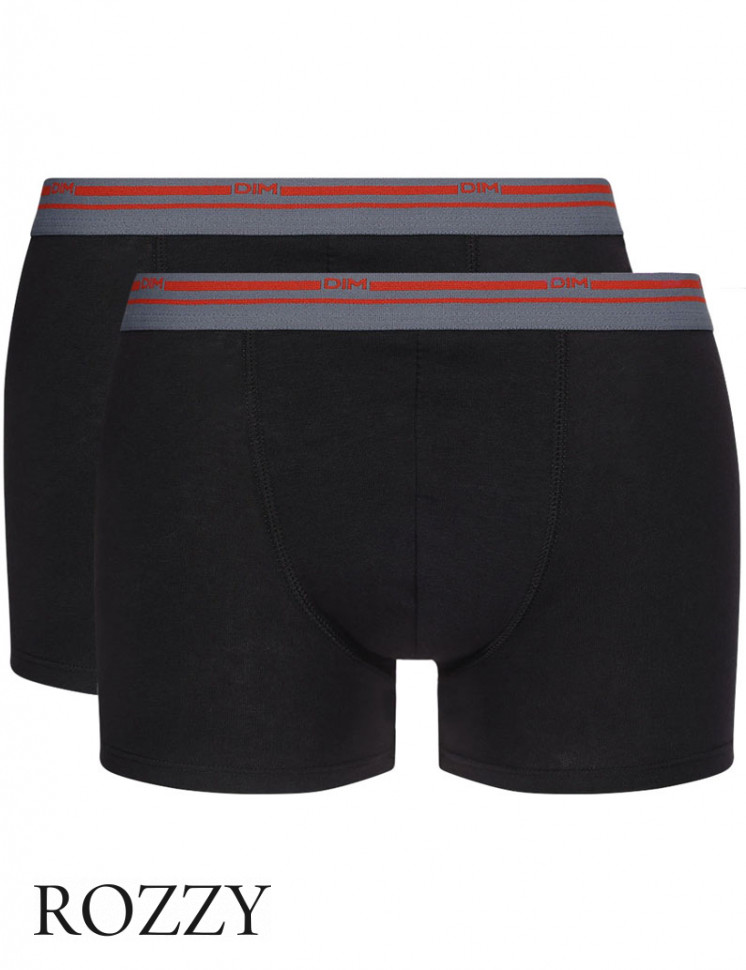 Трусы шорты мужские DIM 06XP черный/черный (уп.2шт.)