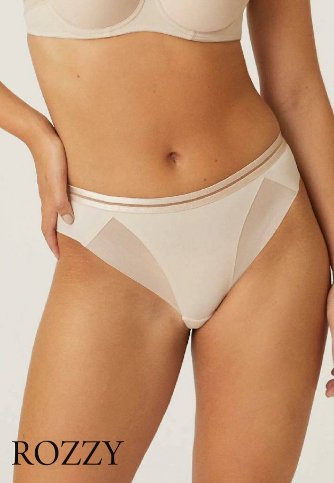 Трусы слипы обрезные Naturana The Monday 4659 бежевый К