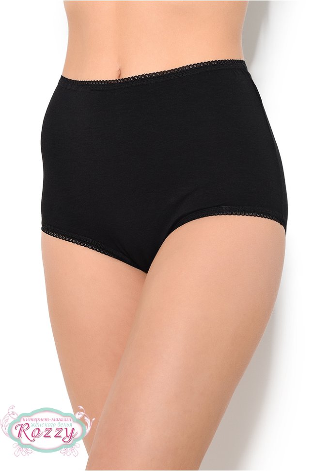 Трусы супер макси хлопковые Cote Coton 75300 белый, бежевый, черный (уп.2шт.) 