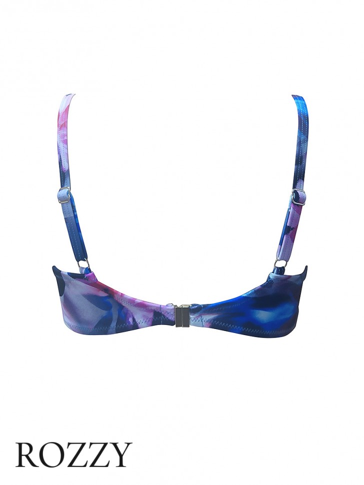 Бюстгальтер купальный Felina 5255291 черный/цветы Ф