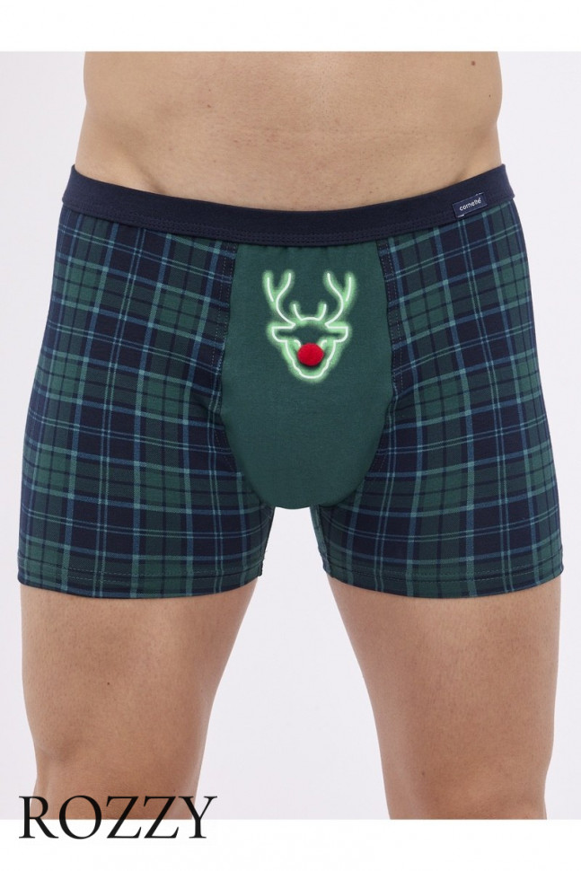 Трусы шорты мужские Cornette 007-4 темно-зеленый