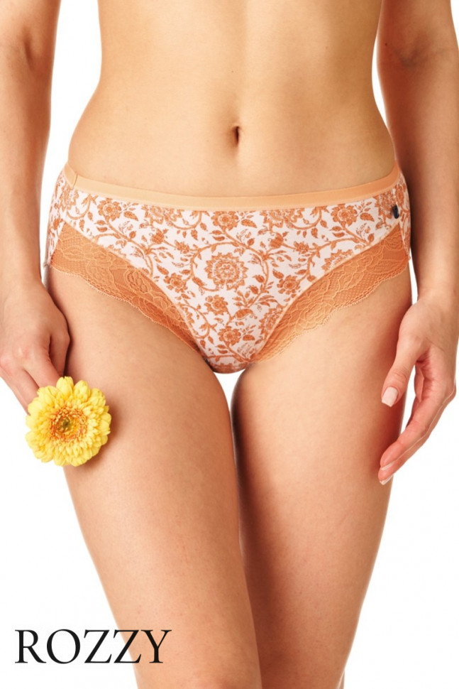 Трусы слипы хлопковые Key LPC 171 B22 бежевый/оранжевый (уп.2шт.)