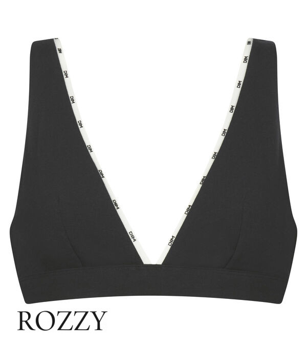 Бюстгальтер без косточек хлопковый DIM Icons Seamless 0DCR черный