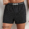 Трусы боксеры мужские Dim 0DCF черный набивной