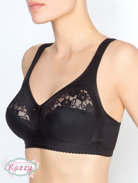 Бюстгальтер без косточек Senselle by Felina Vintage Classic 11005 черный