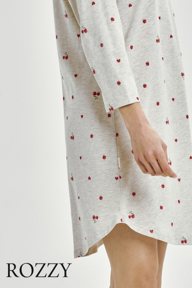 Сорочка хлопковая Taro Adele 3431 светло-серый