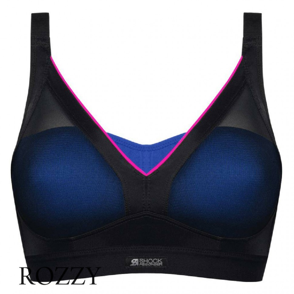 Бюстгальтер спортивный без косточек Shock Absorber S015F черный