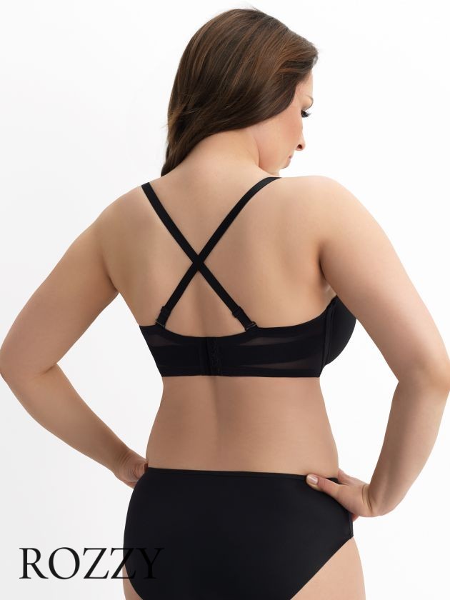 Бюстгальтер балконет трансформер Corin Karolina 25706 черный 