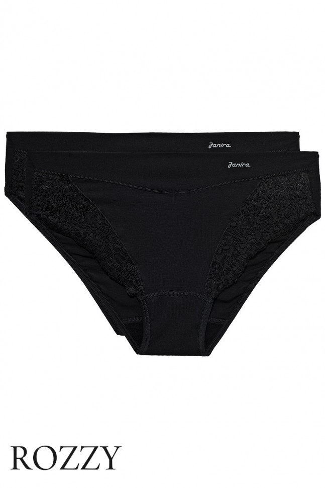 Трусы слипы хлопковые Janira Esencial 31397 (уп.2шт.) черный