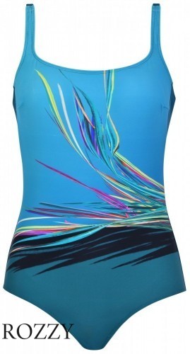 Купальник слитный Naturana 73415 бирюзовый Ф