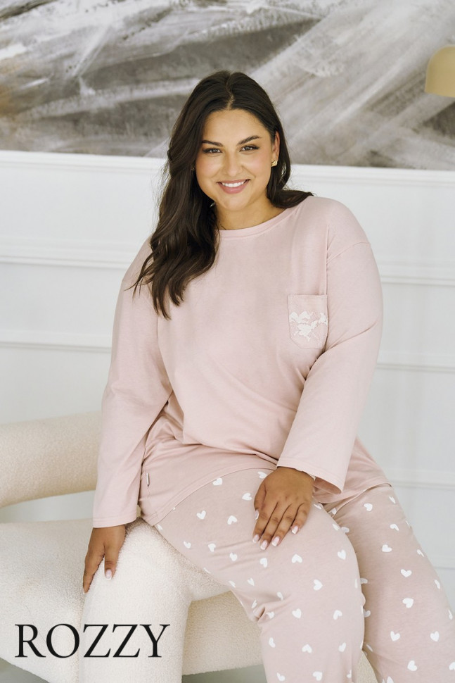 Пижама хлопковая Taro Nori Maxi 3442/3468 розовый