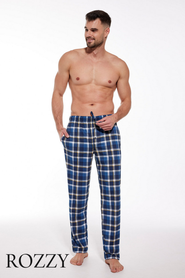 Брюки пижамные мужские Cornette 691-7 синий/бежевый