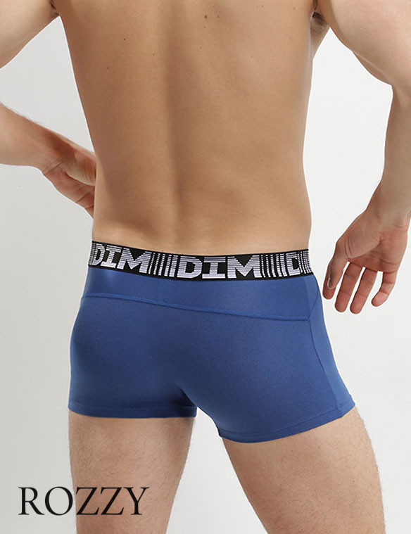 Трусы шорты мужские DIM 01N1 синий/белый (уп.2шт.)