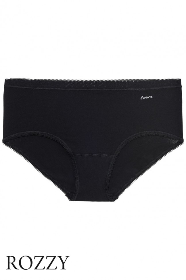 Трусы классика хлопковые Janira Esencial 31481 черный (уп.2шт.)