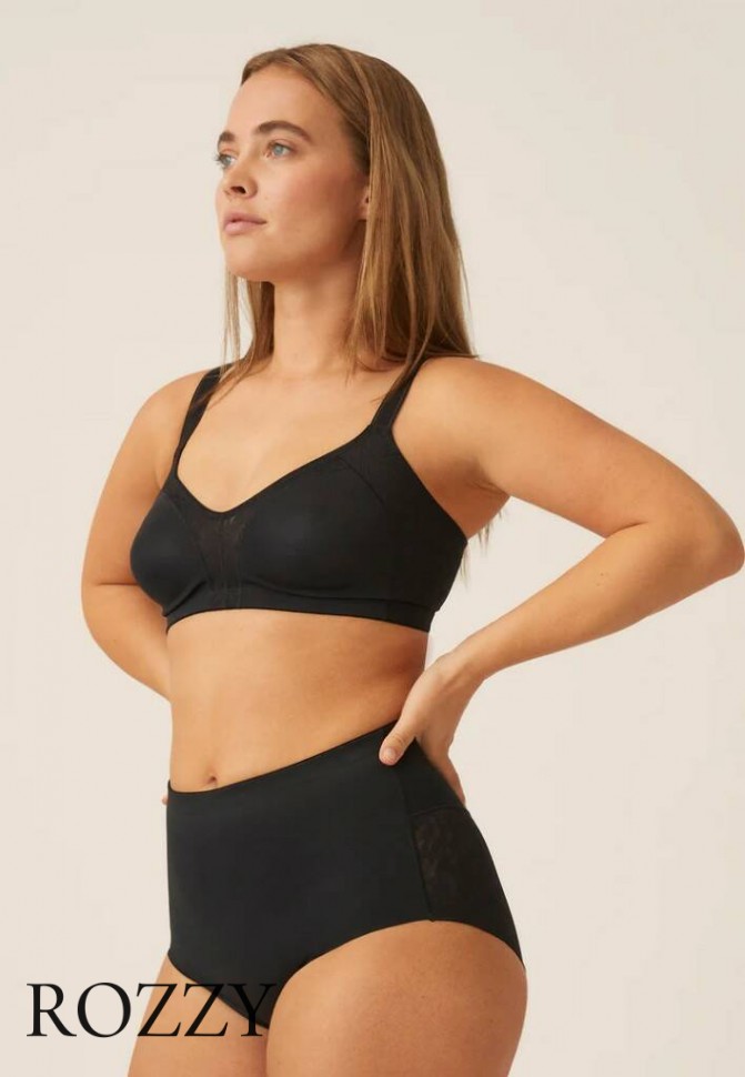 Бюстгальтер минимайзер без косточек Naturana 5390 черный К