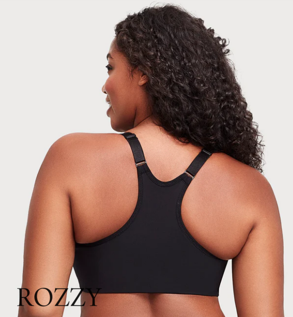 Бюстгальтер рейсербэк спереди застежка Glamorise GI1247 черный