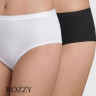 Трусы классика хлопковые DIM Coton Bio 4D98/3 черный/белый/белый (уп.3шт.)