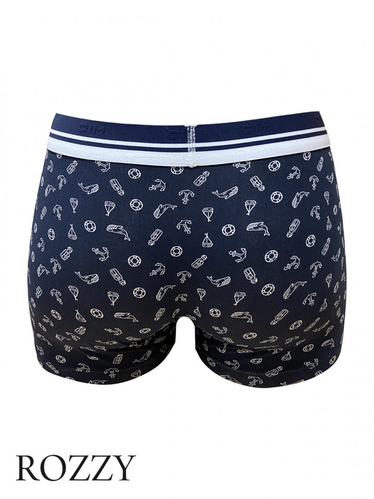 Трусы шорты мужские DIM 0ALC принт морской