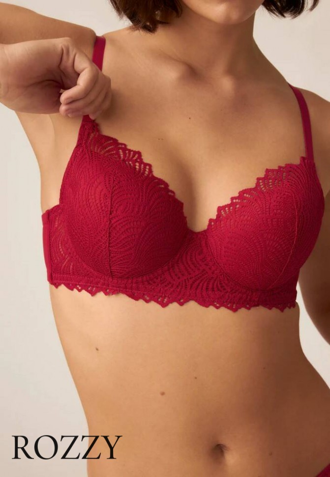 Бюстгальтер Naturana The Friday 7674 бордовый К 