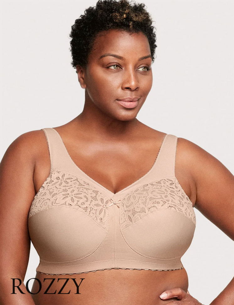 Бюстгальтер без косточек хлопковый Glamorise GI1001 кофе