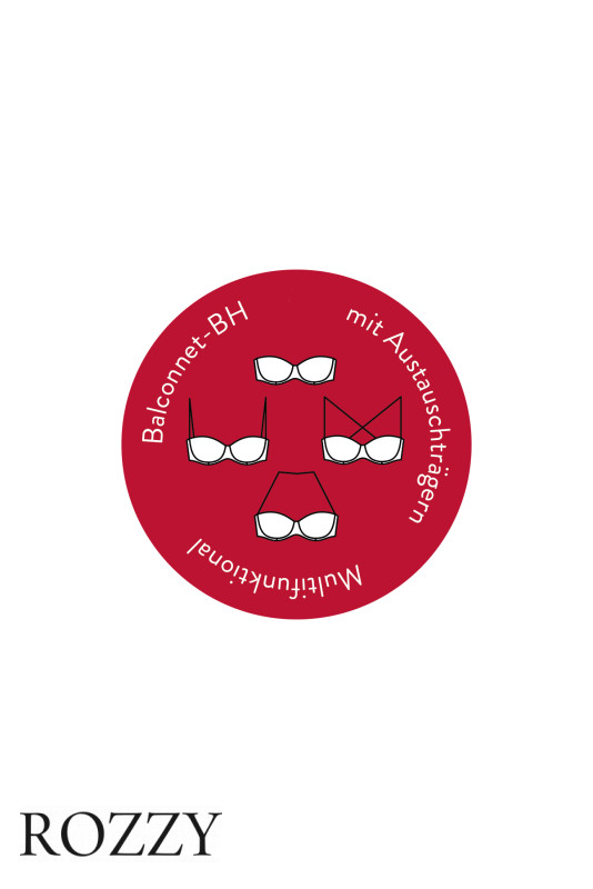 Бюстгальтер балконет трансформер Nina Von C Ecosoft 25514111 черный